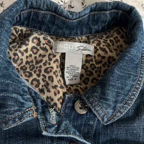 Chico’s denim jacket - Picture 2 of 3